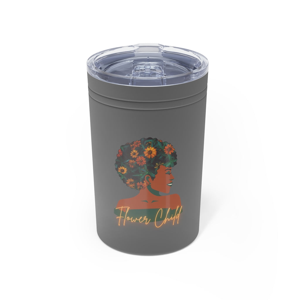 Flower Child Container | Earth Lady Vacuum Tumbler & Insulator, 11oz.