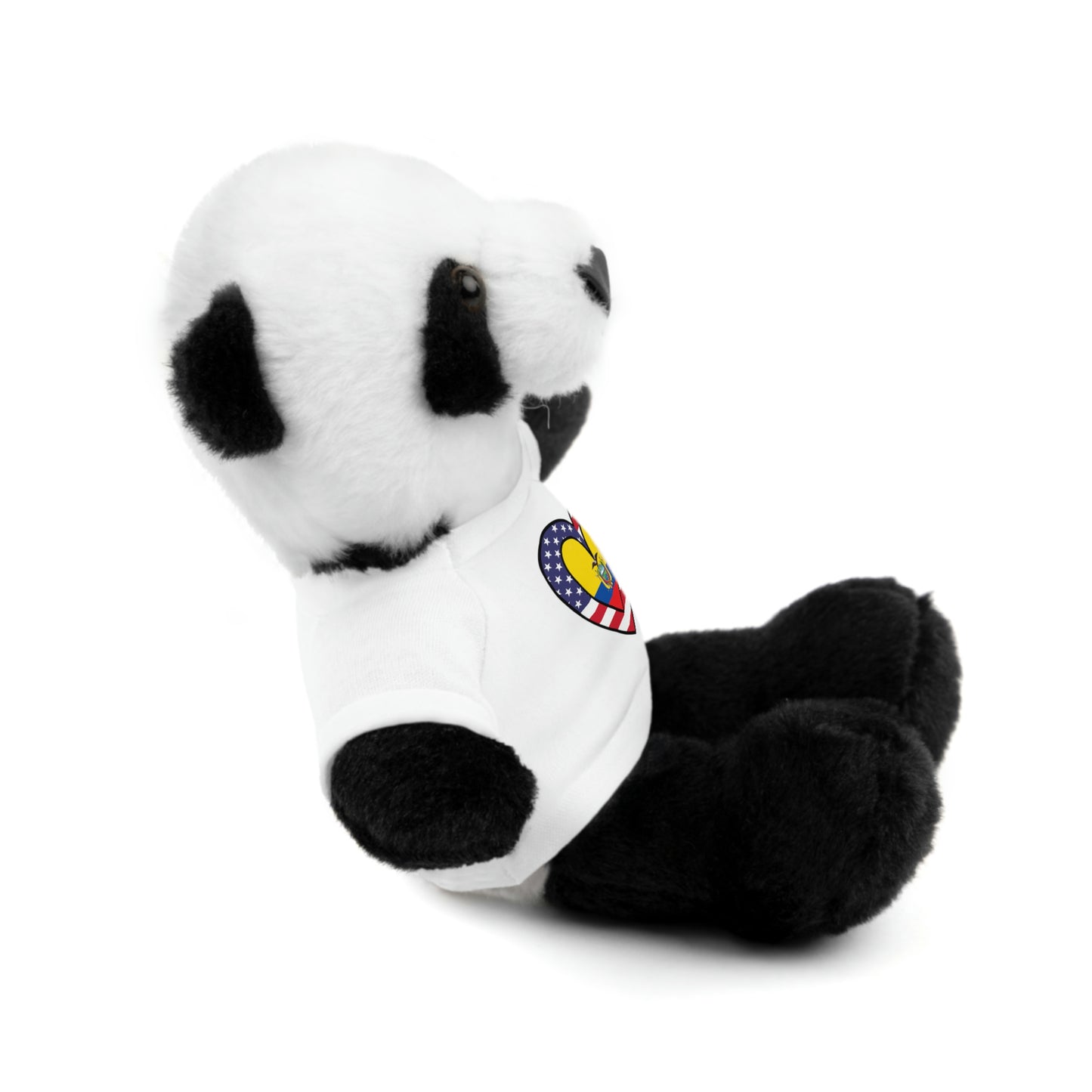 Ecuadorian American Valentines Day Gift Stuffed Animal | Ecuador USA Flag Toy