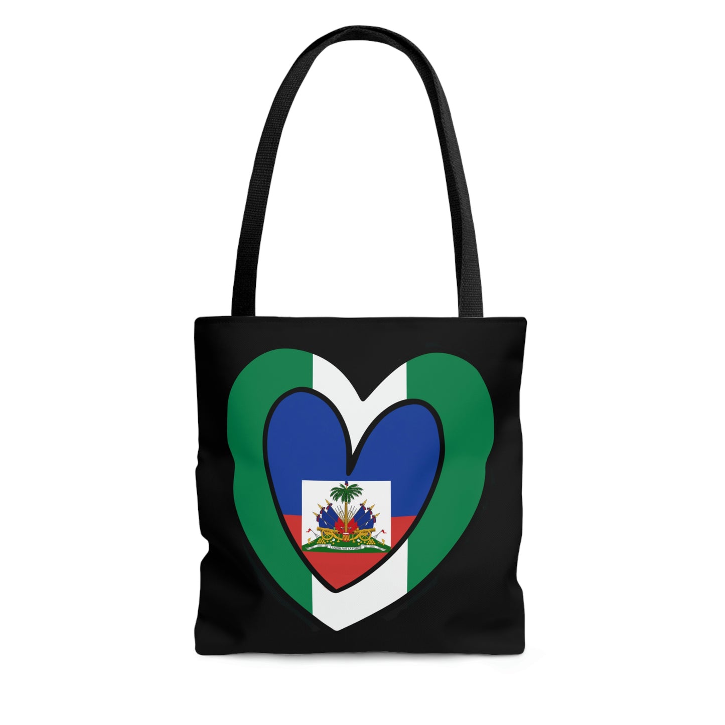 Nigerian Haitian Flag Inner Heart Nigeria Haiti  Tote Bag | Shoulder Bag