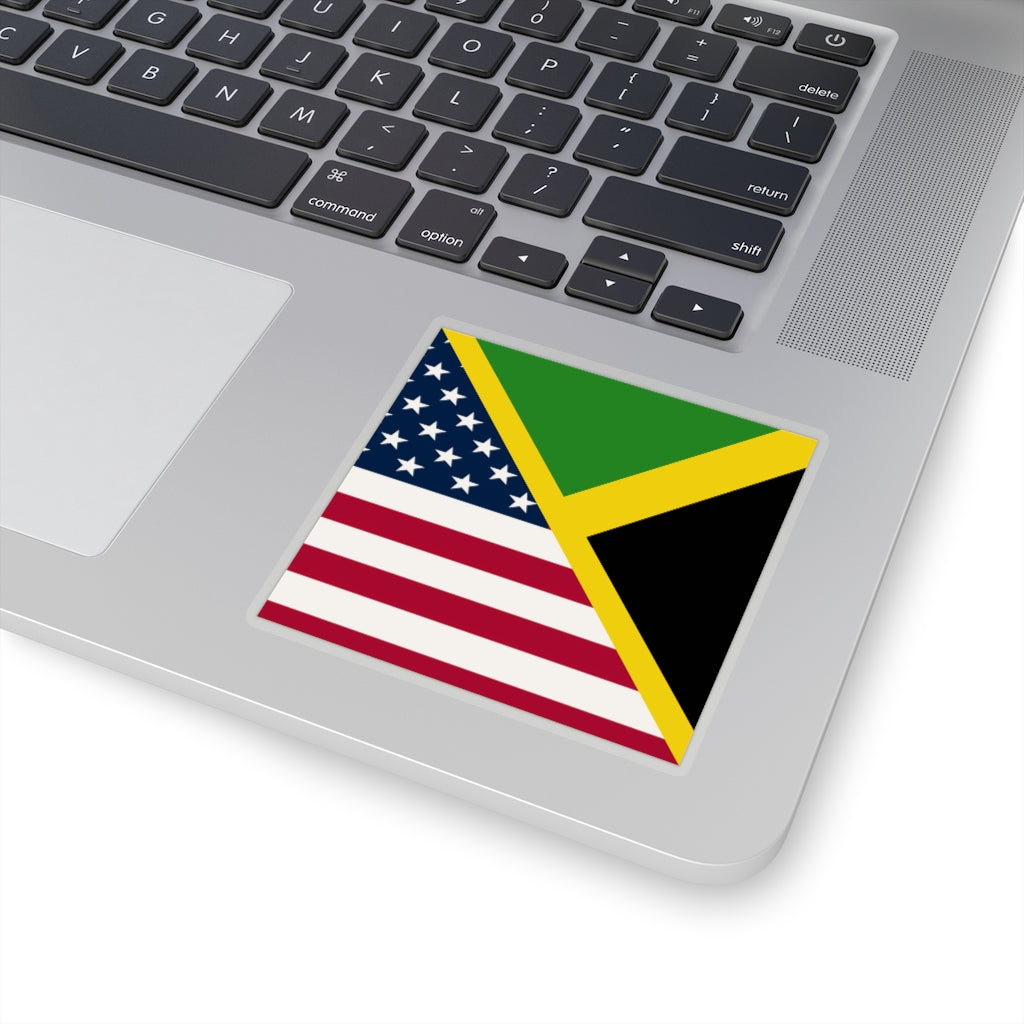 Jamaican-American Sticker | Jamaica USA