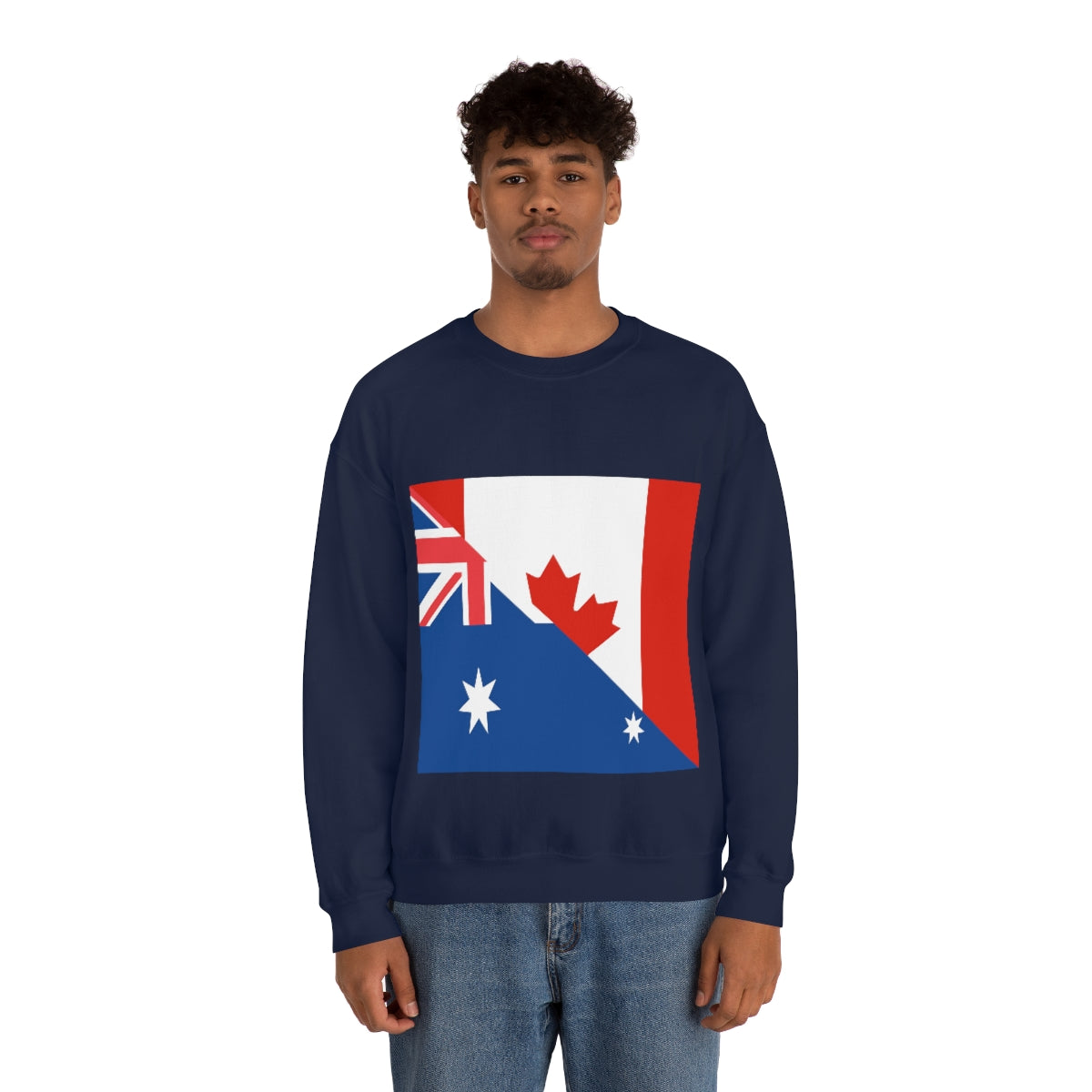 Australian Canadian Flag Sweatshirt | Unisex Australia Canada Apparel