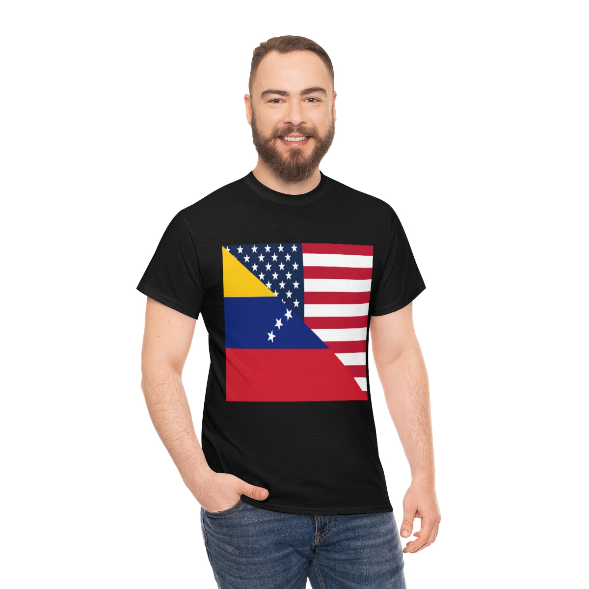 Venezuela American Flag Half Venezuelan USA T-Shirt | Unisex Tee Shirt