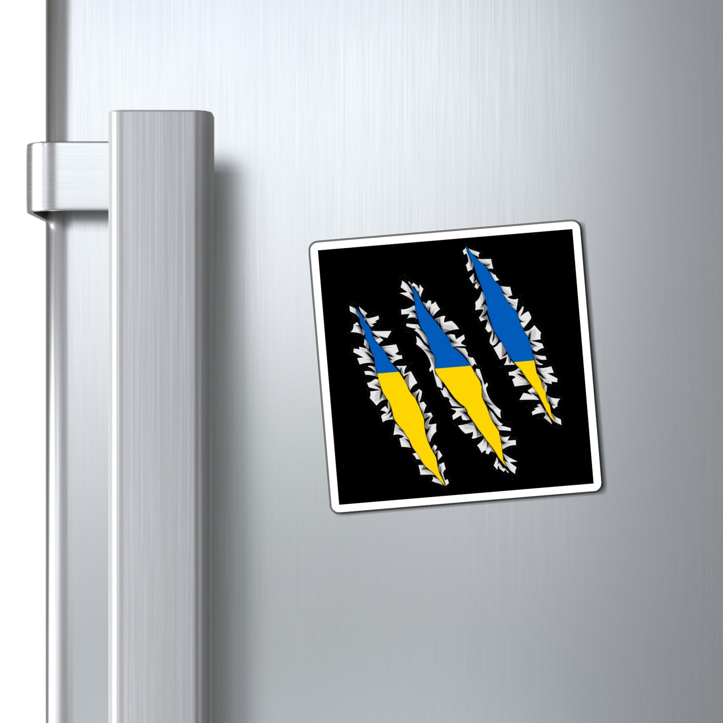 Ukrainian Flag Slash Ukraine Inside Magnet