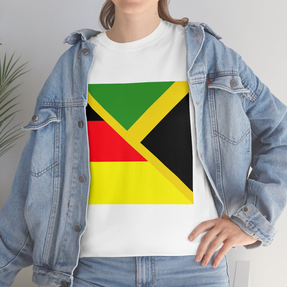 Jamaican German Flag Half Jamaica Germany T-Shirt | Unisex Tee Shirt