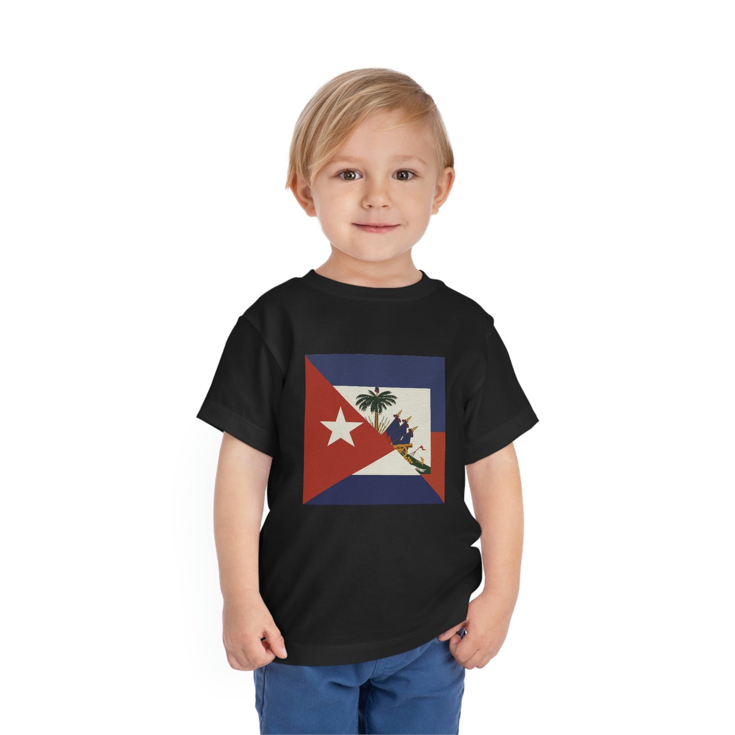 Haitian Cuban Toddler Short Sleeve Tee | Haiti Cuba Ships from USA