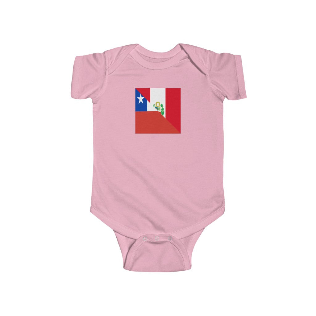 Peruvian Chilean Flag Baby Bodysuit | Chile Peru Newborn Clothes