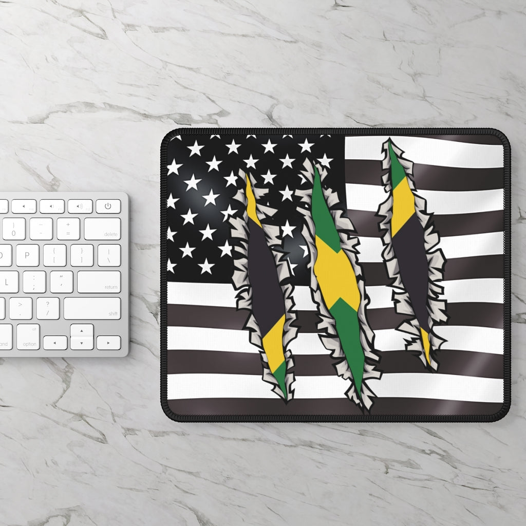 Jamaican American Flag Computer Laptop Mousepad | Jamaica USA