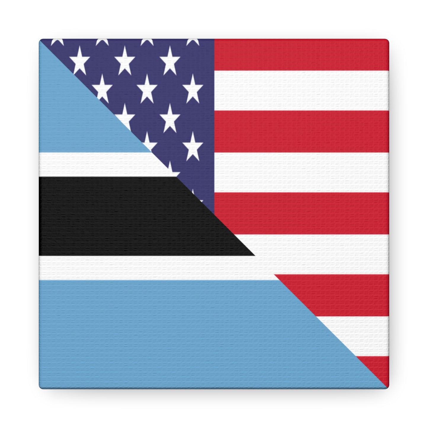 Botswana American Flag USA Canvas Gallery Wraps | Wall Art