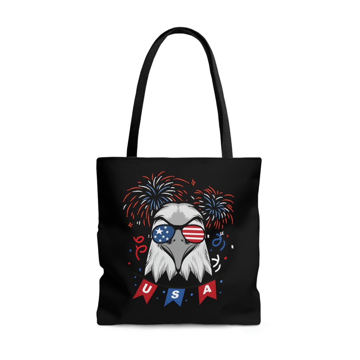 American Bald Eagle USA Flag Tote Bag | Shoulder Bag