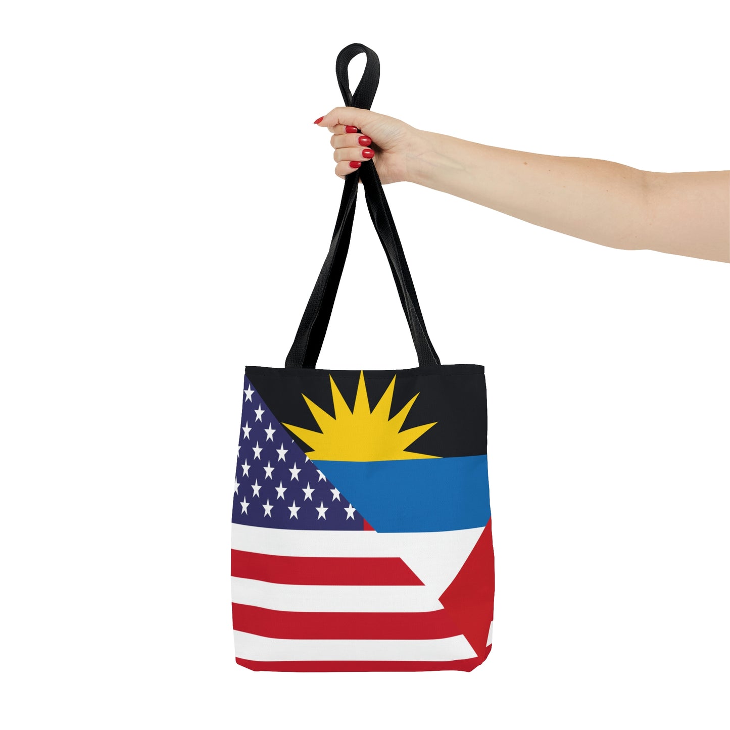 Antigua and Barbuda American Flag Antiguan USA Tote Bag | Shoulder Bag