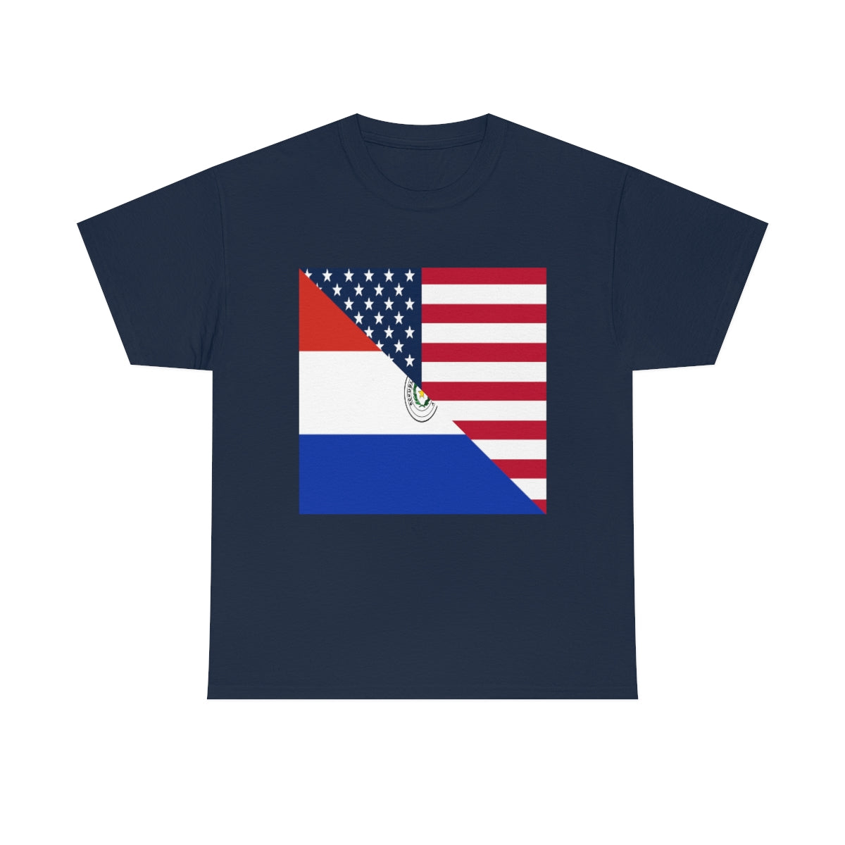 Paraguay American Flag Half Paraguyan USA T-Shirt | Unisex Tee Shirt