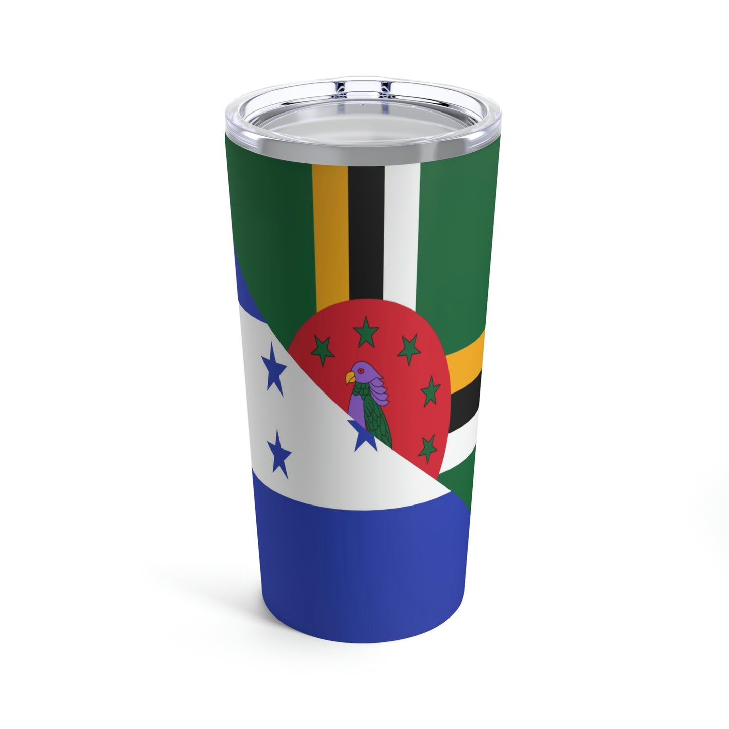 Dominica Honduras Half Honduran Dominican Flag Tumbler 20oz Beverage Container