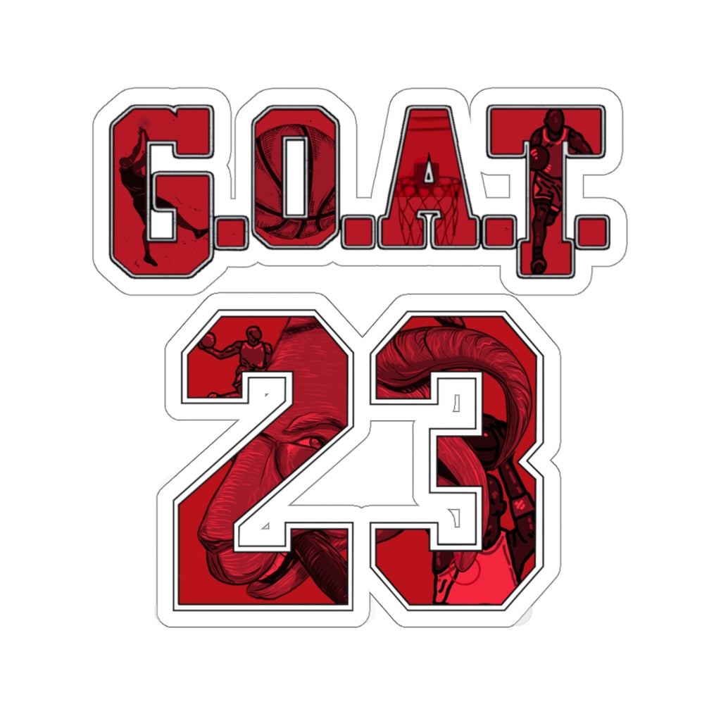 G.O.A.T. 23 Sticker | Chicago GOAT Basketball Champion Accessory