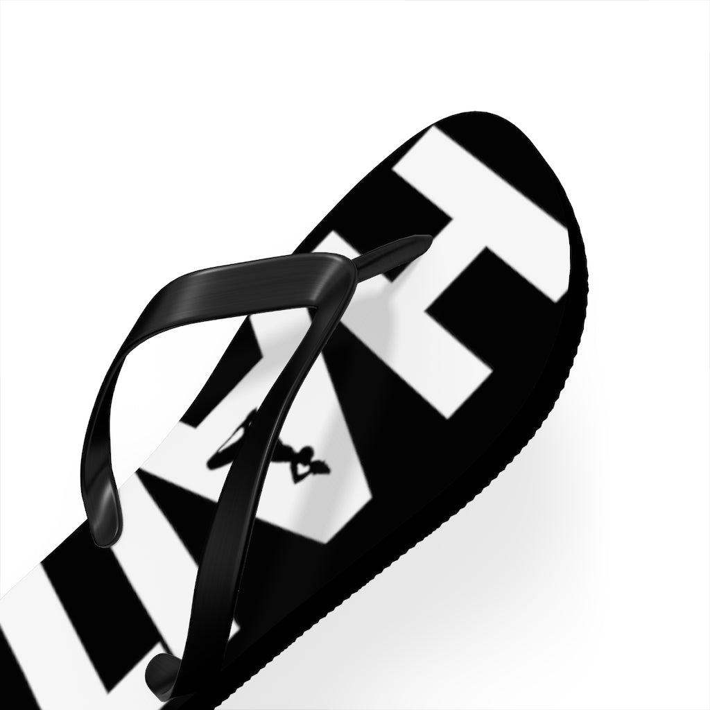 Haiti Black & White Flip Flops | Haitian Summer Sandals