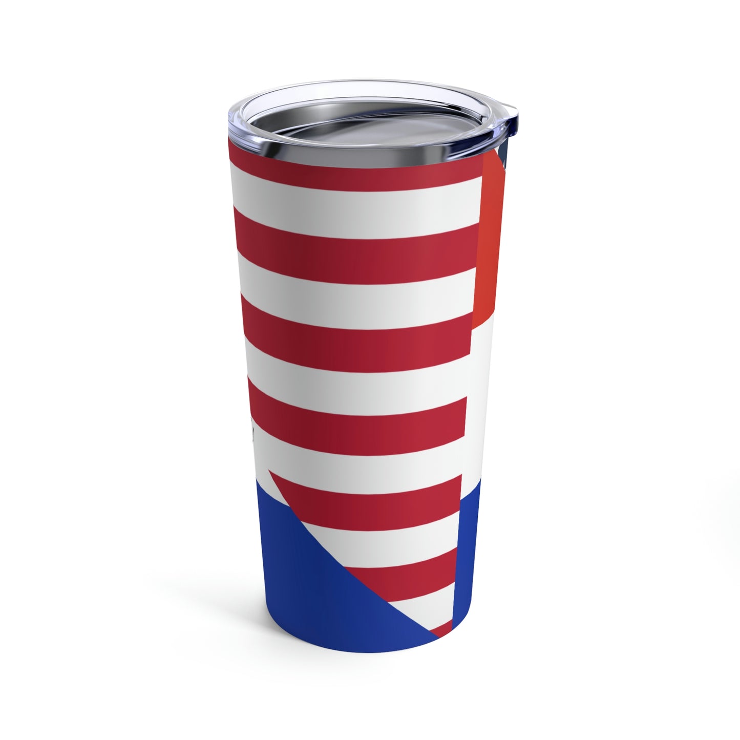 Paraguay American Flag Half Paraguayan USA Tumbler 20oz Beverage Container