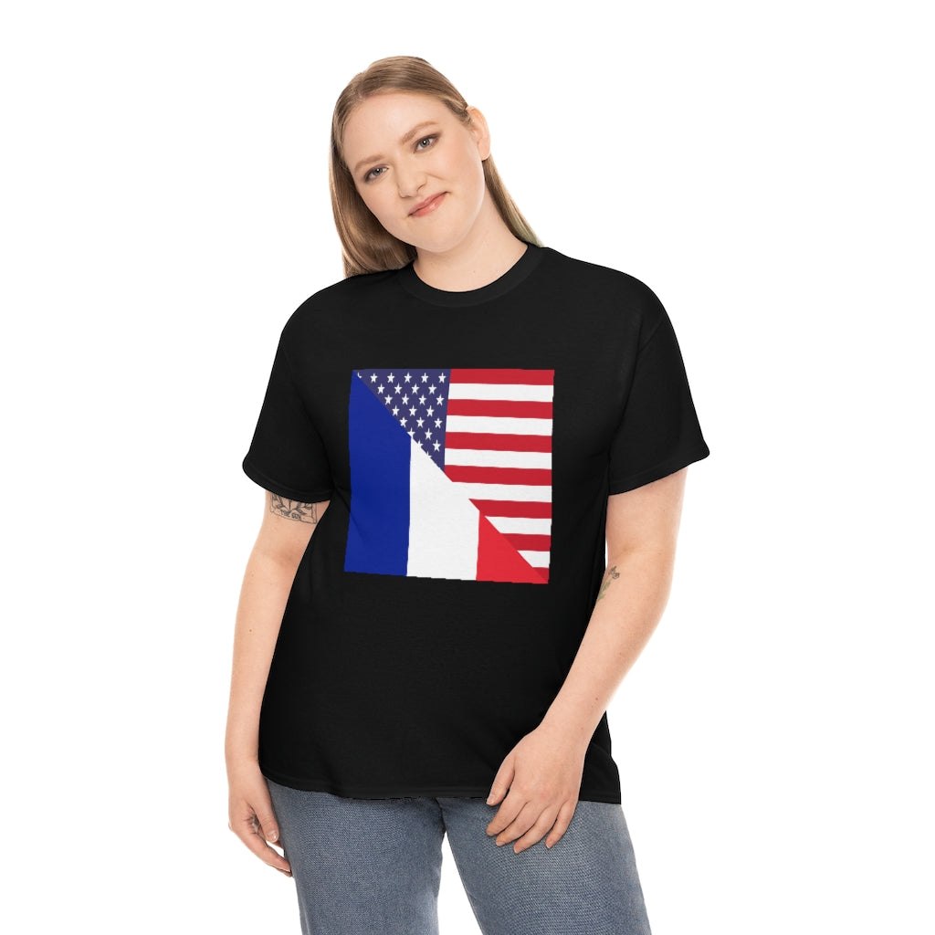 France American Flag T-Shirt | Unisex French Men Women Tee