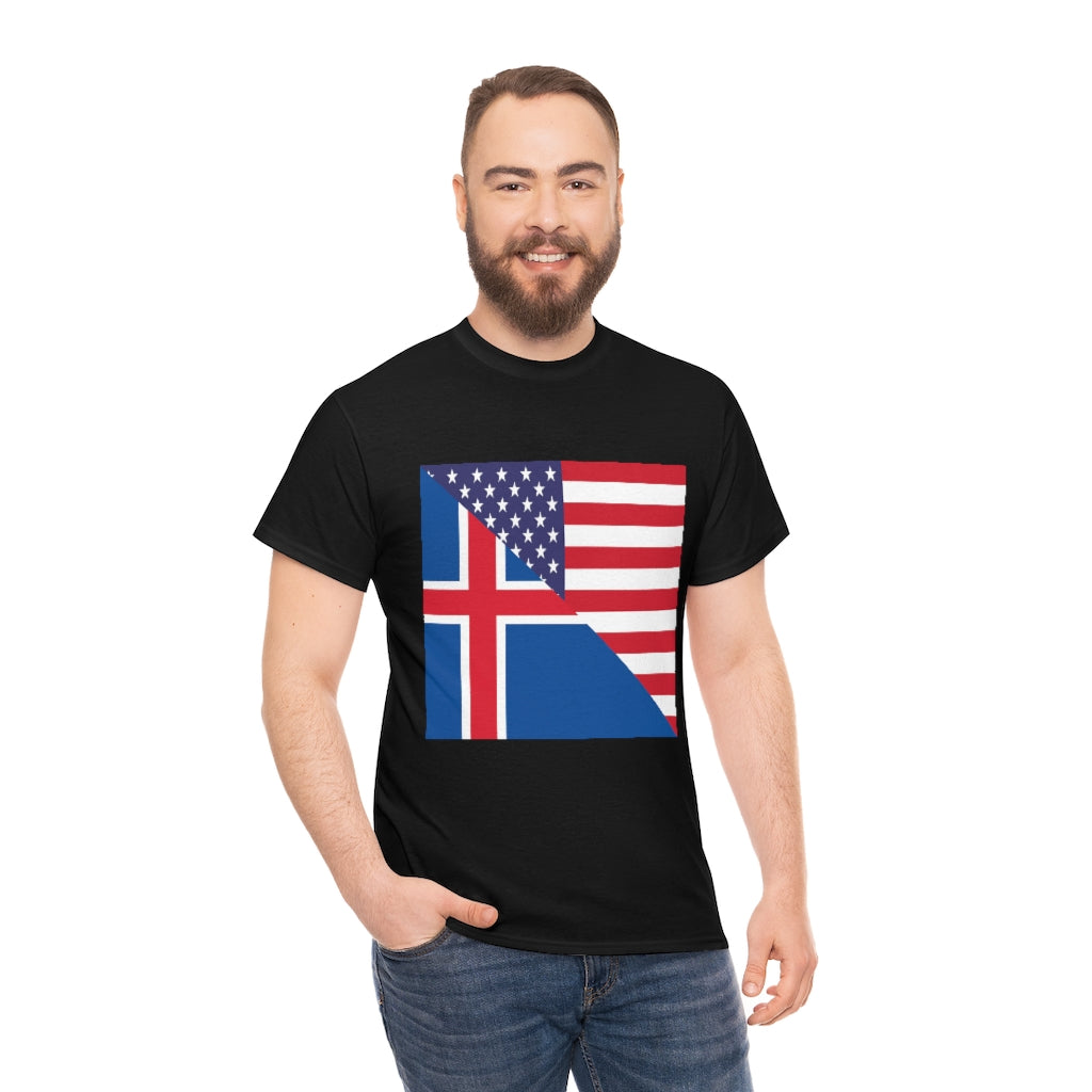 Iceland American Flag Tee Shirt | Icelander USA Tshirt