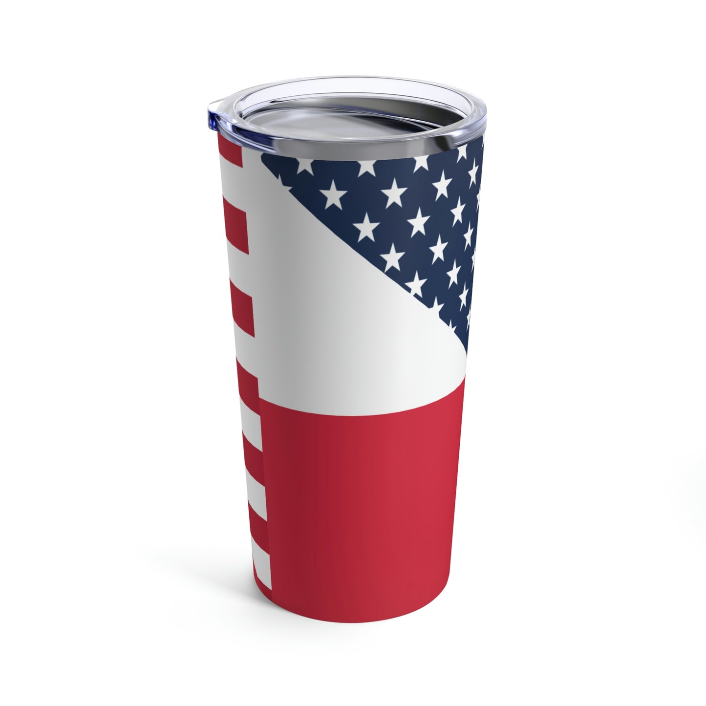 Polish American Flag Half Poland USA Tumbler 20oz