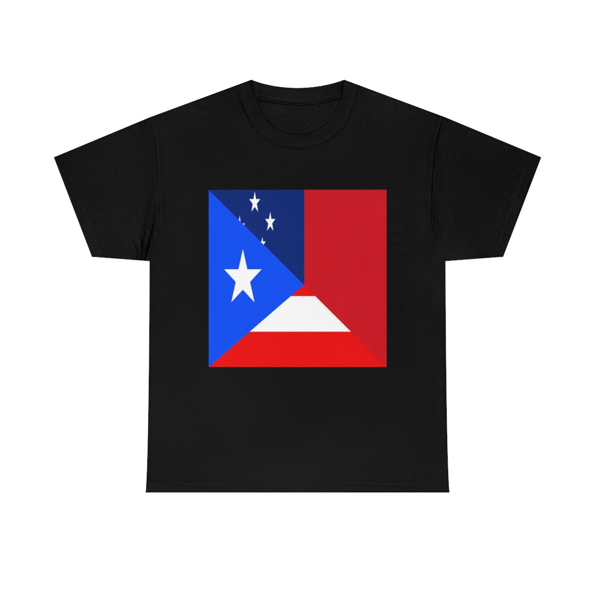 Puerto Rico Samoa Flag Half Puerto Rican Samoan T-Shirt | Unisex Tee Shirt