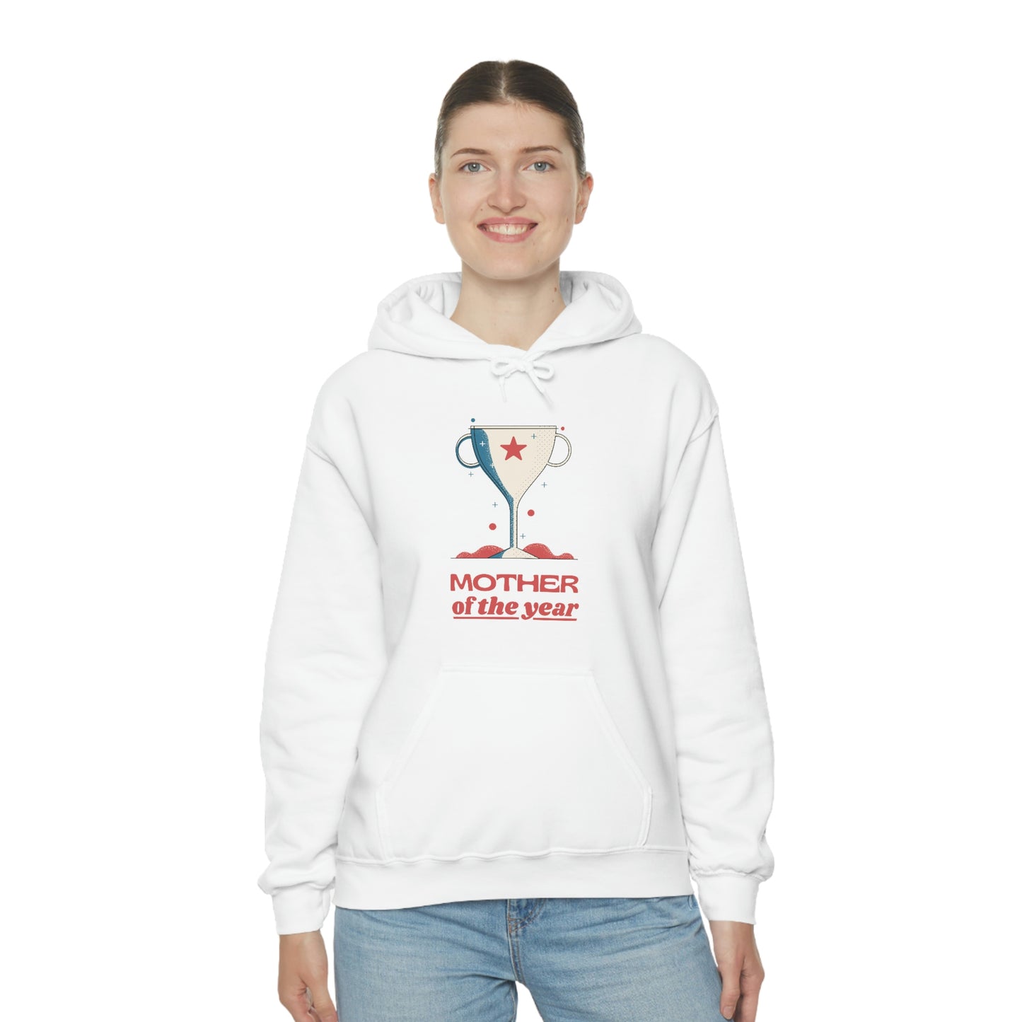 Mother of the Year Mothers Day Gift for MOM Hoodie | Unisex Pullover Hooded Sweatshirt