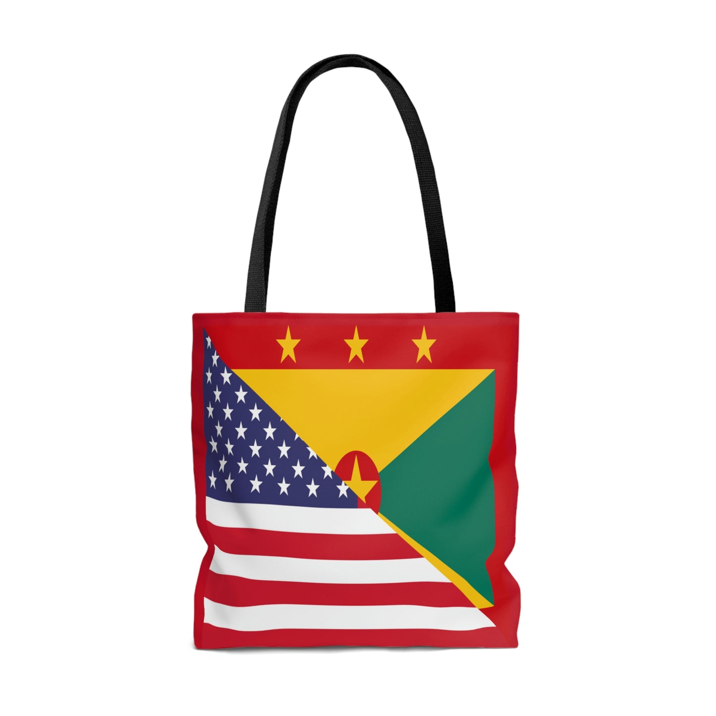 Grenadan American Flag Half Grenada USA Tote Bag | Shoulder Bag