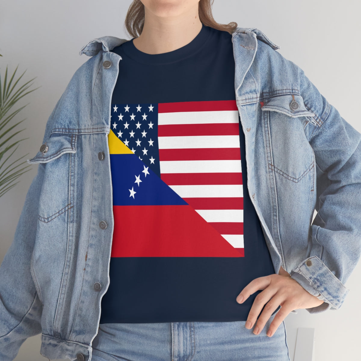 Venezuela American Flag Half Venezuelan USA T-Shirt | Unisex Tee Shirt