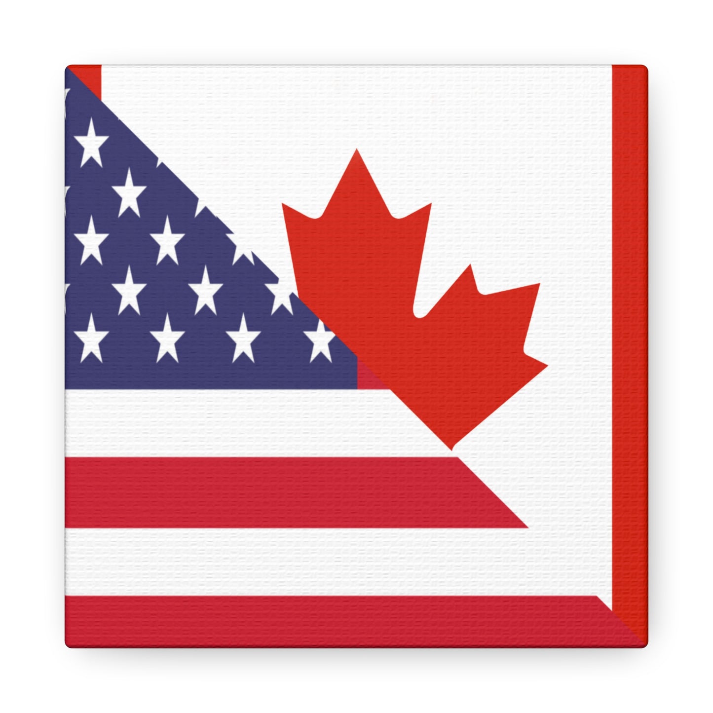 Canadian American Flag Canada USA Canvas Gallery Wraps | Wall Art