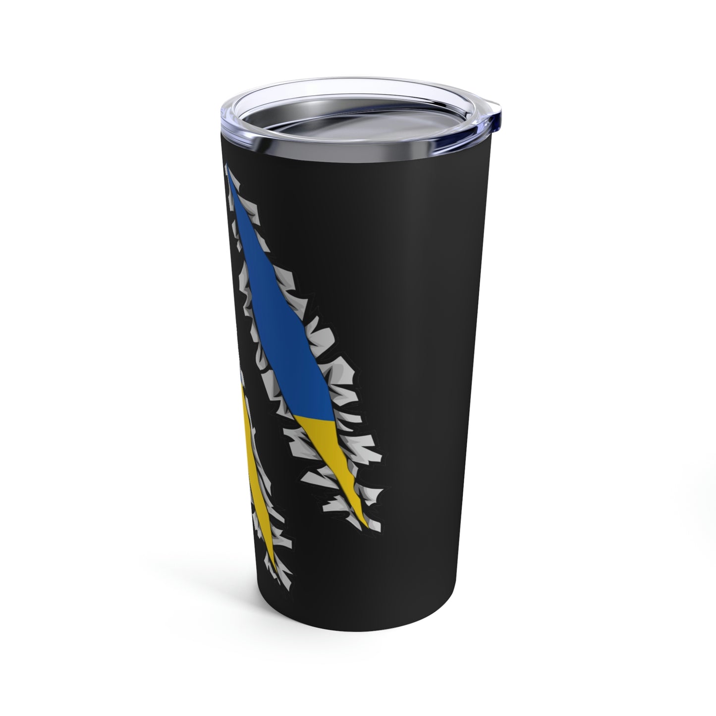 Ukrainian Flag Slash Ukraine Inside Tumbler 20oz