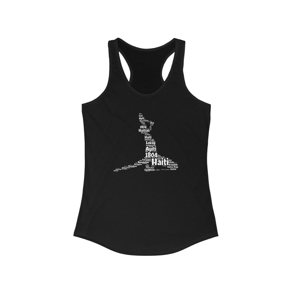 Women’s Neg Mawon Haitian Racerback Tank Top | Neg Marron Haiti Shirt