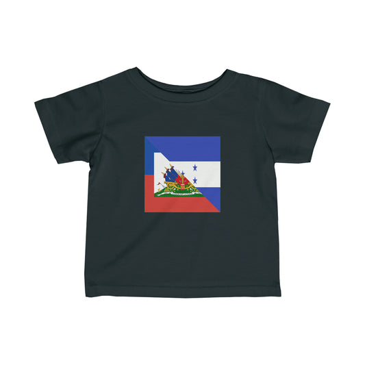 Infant Haitian Honduran Half Haiti Honduras Flag Toddler Tee Shirt