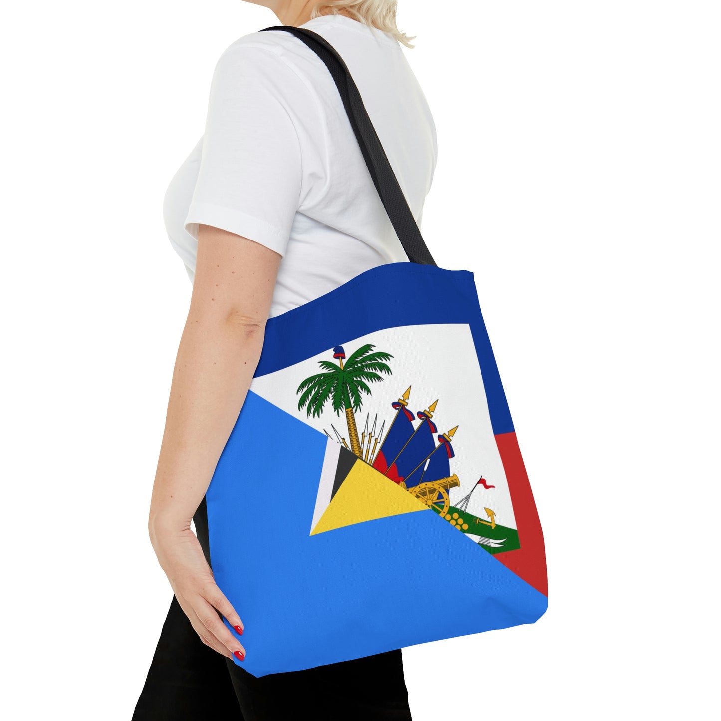 Haiti St Lucia Flag Haitian Tote Bag | Shoulder Bag