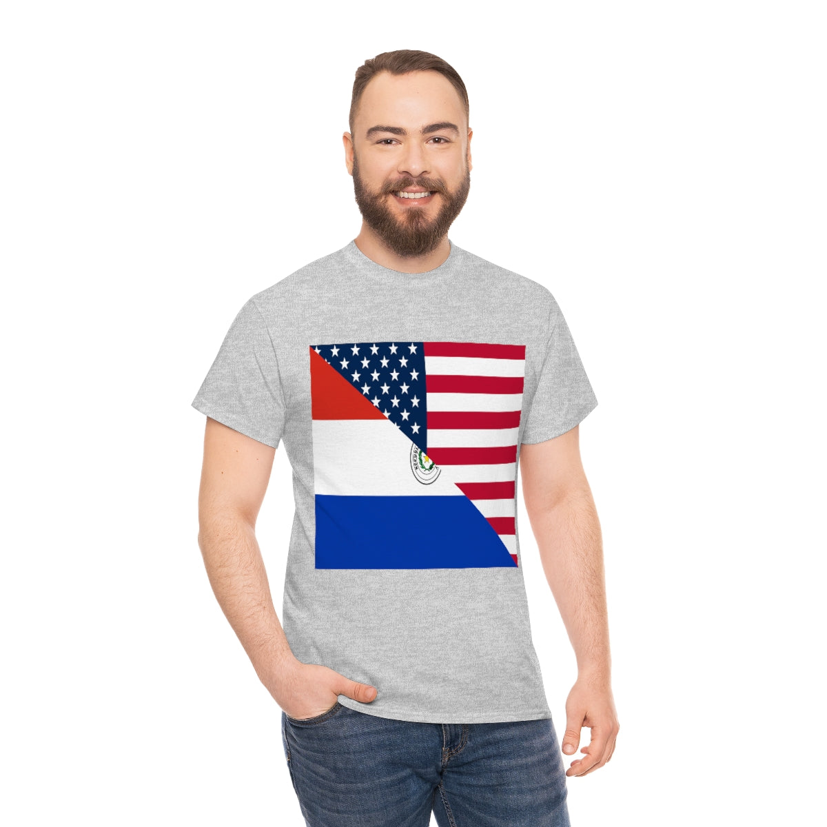 Paraguayan American Flag T-Shirt | Unisex Paraguay USA Tee Shirt