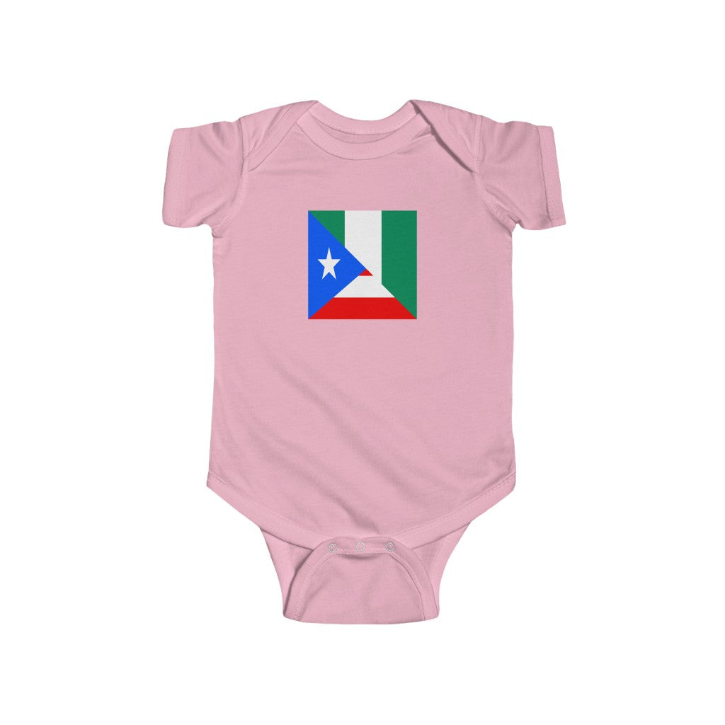 Puerto Rican Nigerian Baby Bodysuit | PR Nigeria African Baby Boy Girl