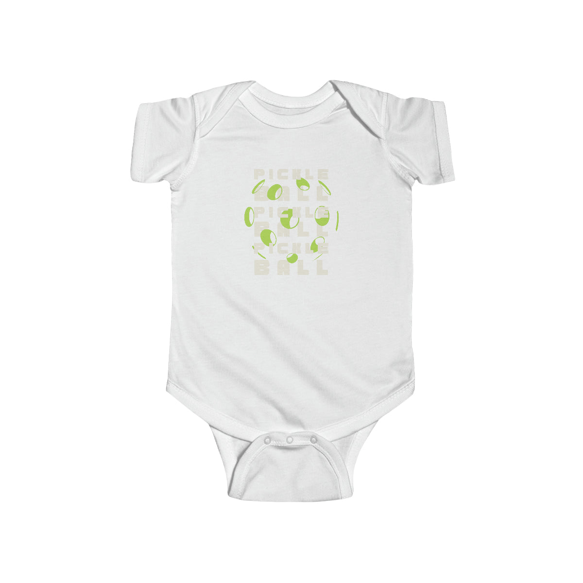 Pickleball Pickleball Green Ball Baby Bodysuit | Newborn Boy Girl