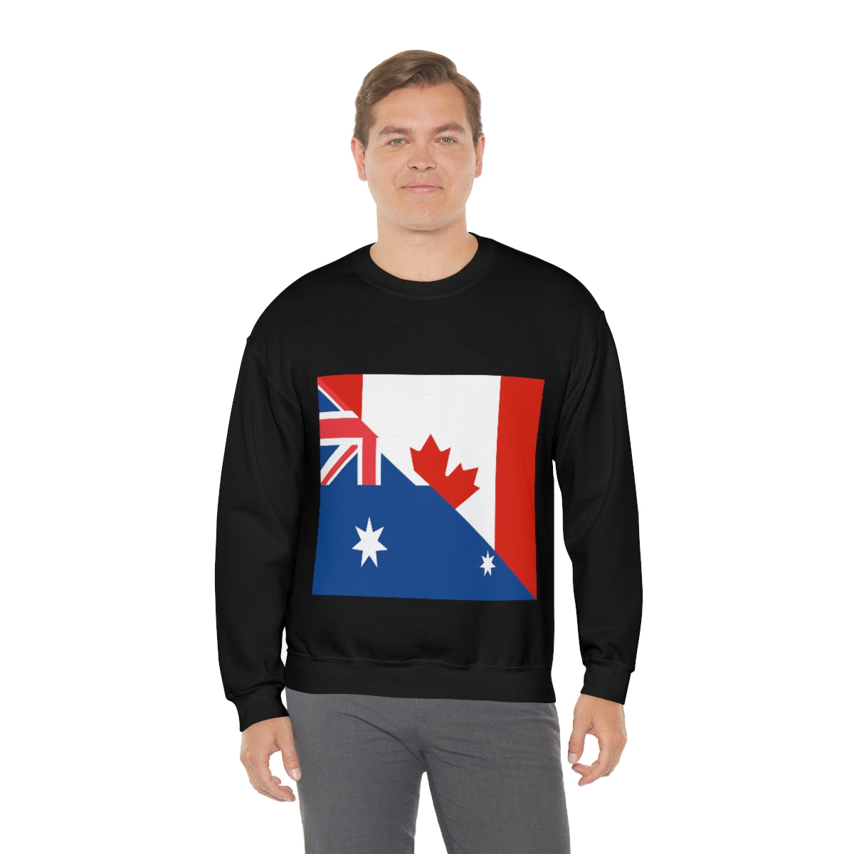 Australian Canadian Flag Sweatshirt | Unisex Australia Canada Apparel