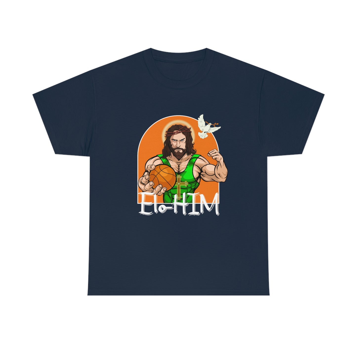 EloHIM I am Him Jesus Playing Basketball Tee Shirt | Ball is Christ T-Shirt