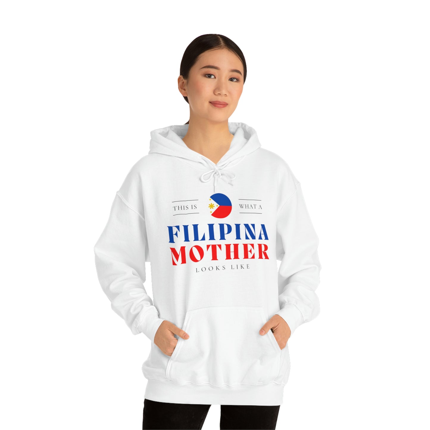 Filipina Mother Looks Like Philippines Mom Hoodie | Unisex Pullover Hooded Sweatshirt