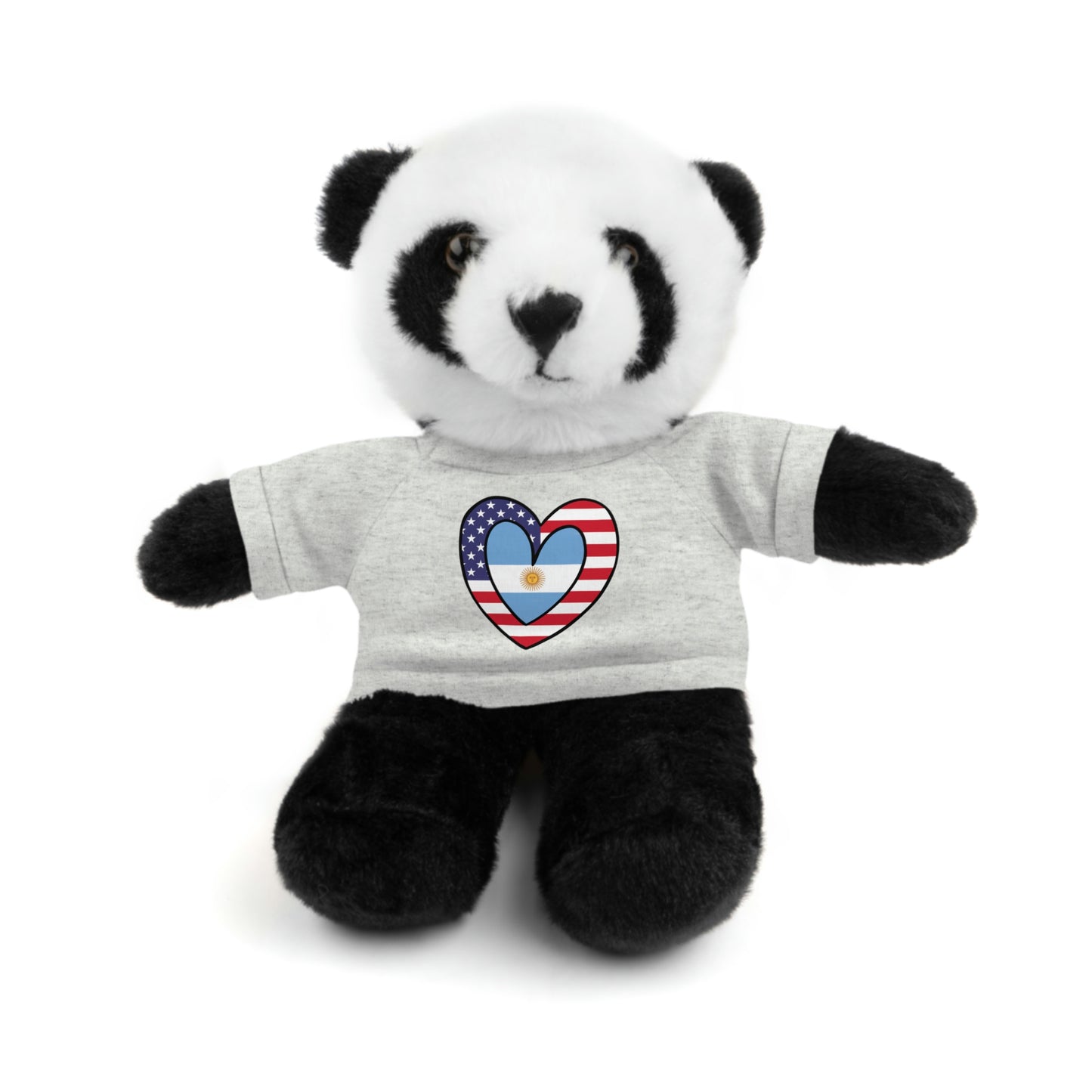 Argentinian American Valentines Day Gift Stuffed Animal | Argentina USA Flag Toy