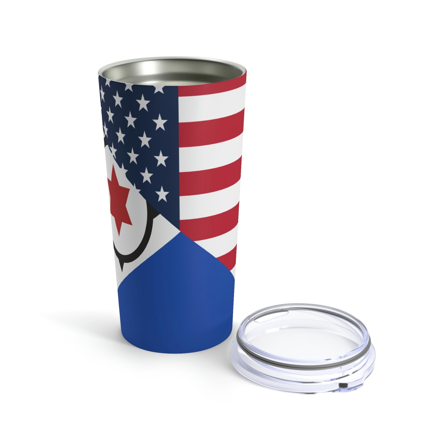 Bonairean American Flag Half Bonaire USA Tumbler 20oz