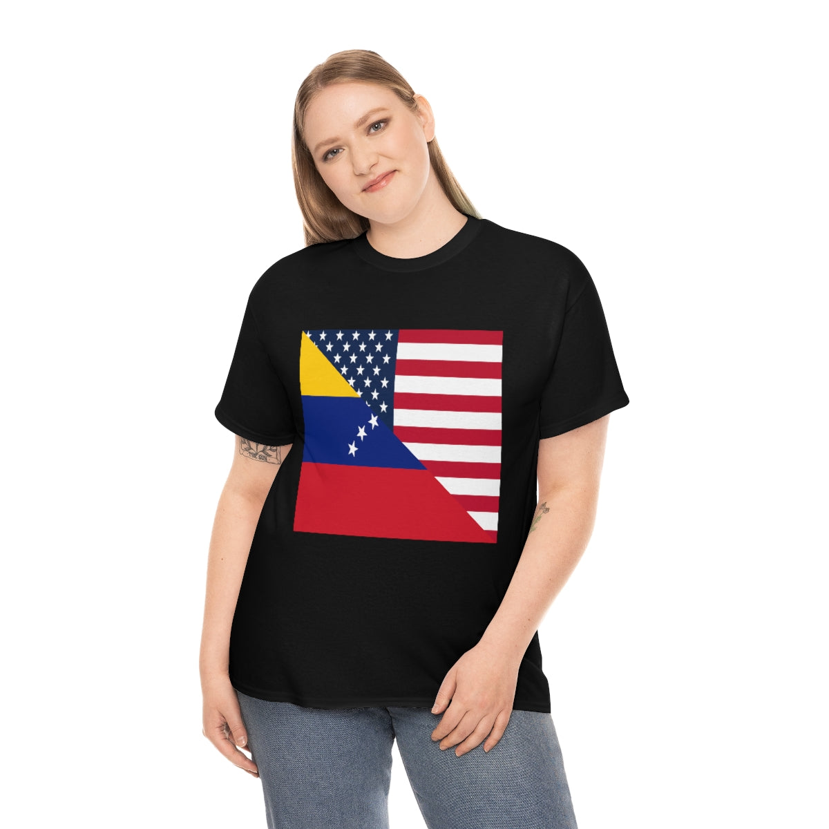 Venezuelan American Flag T-Shirt | Unisex Venezuela USA Tee Shirt