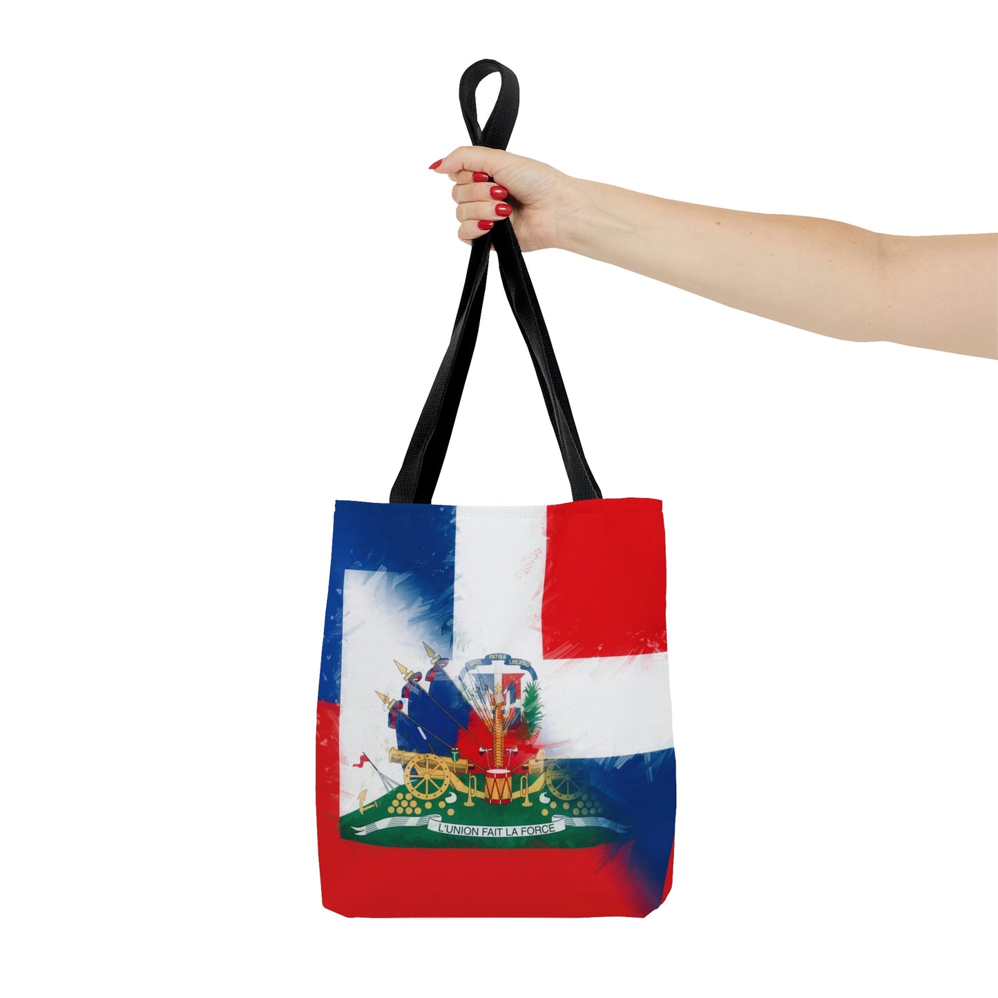 Haiti Dominican Republic Flag | Hispaniola DR Half Haitian Dominican Flag Tote Bag | Shoulder Bag