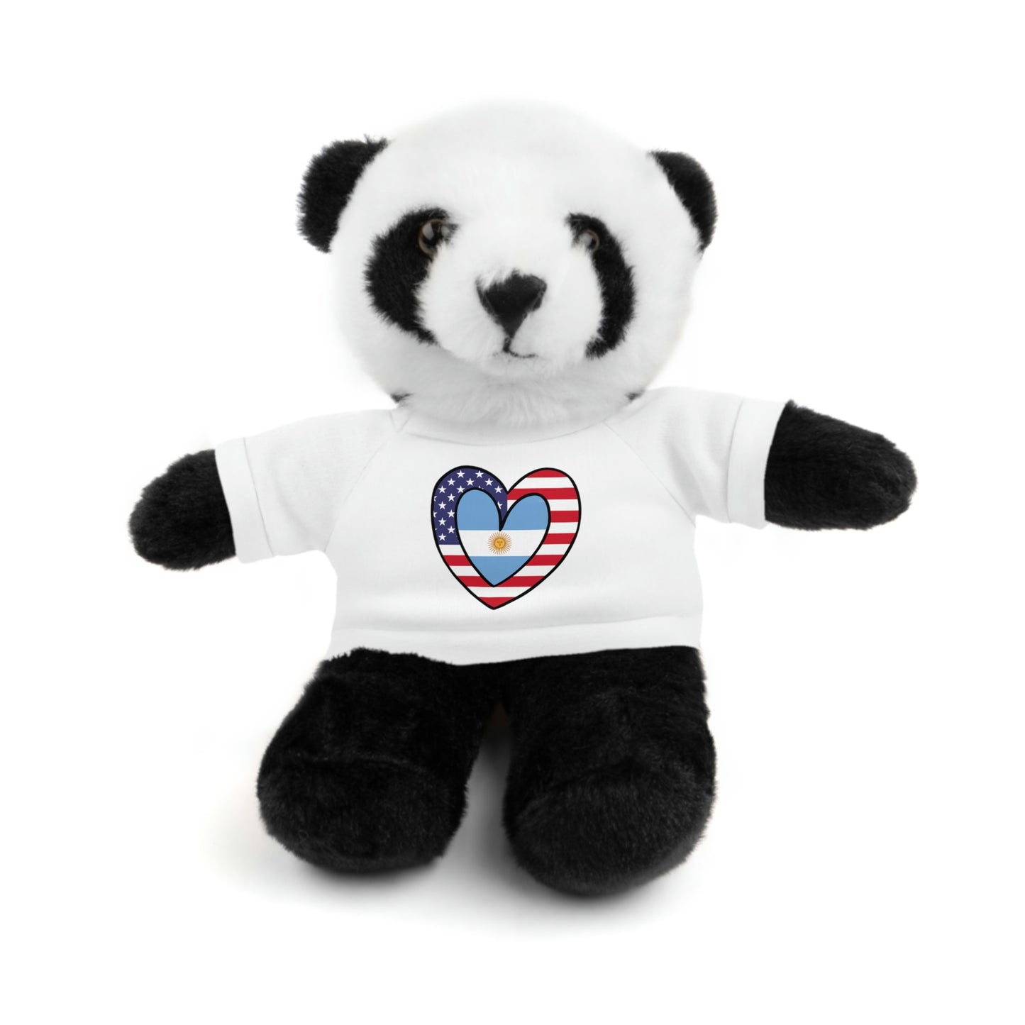 Argentinian American Valentines Day Gift Stuffed Animal | Argentina USA Flag Toy