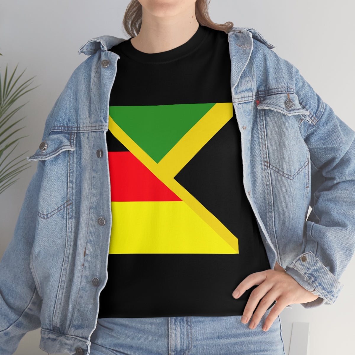 Jamaican German Flag Tee Shirt | Unisex Jamaica Germany USA Tshirt