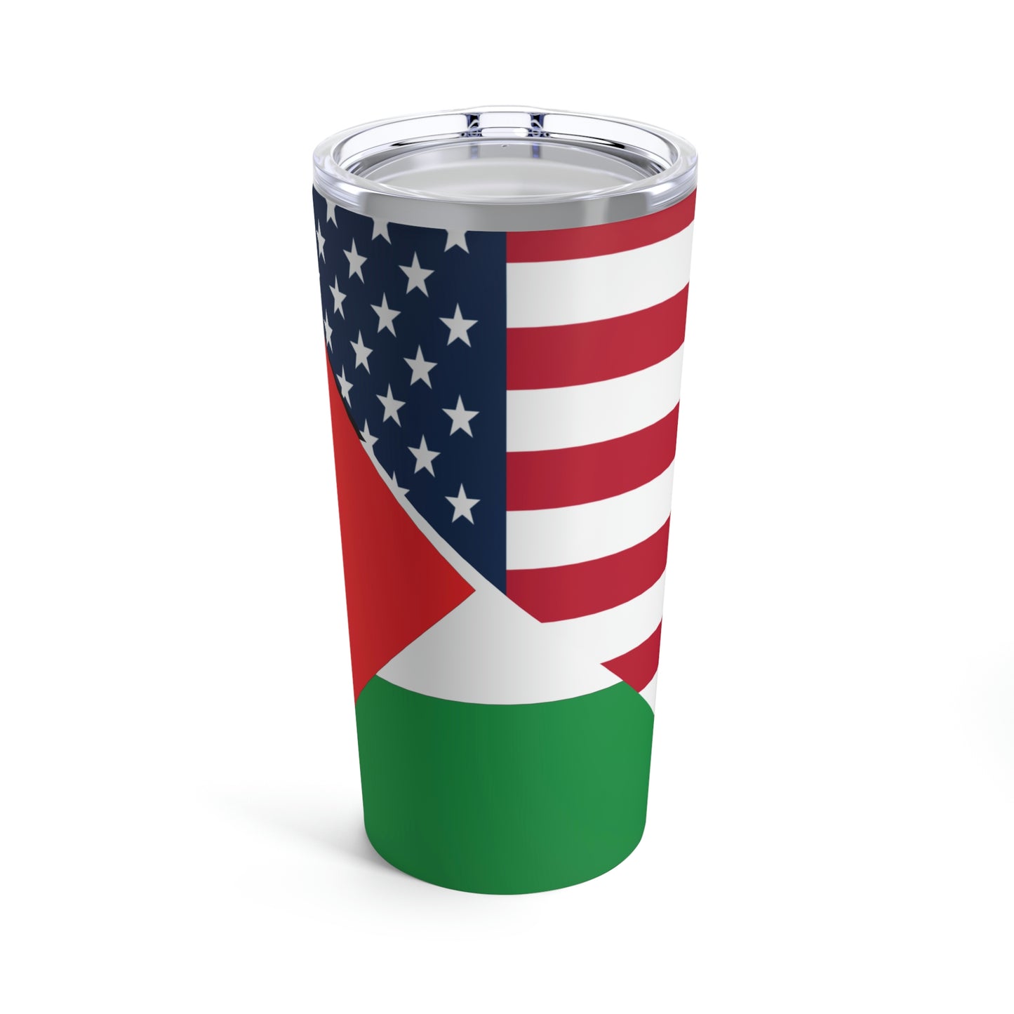 Jordan American Flag Half Jordanian USA Tumbler 20oz Beverage Container