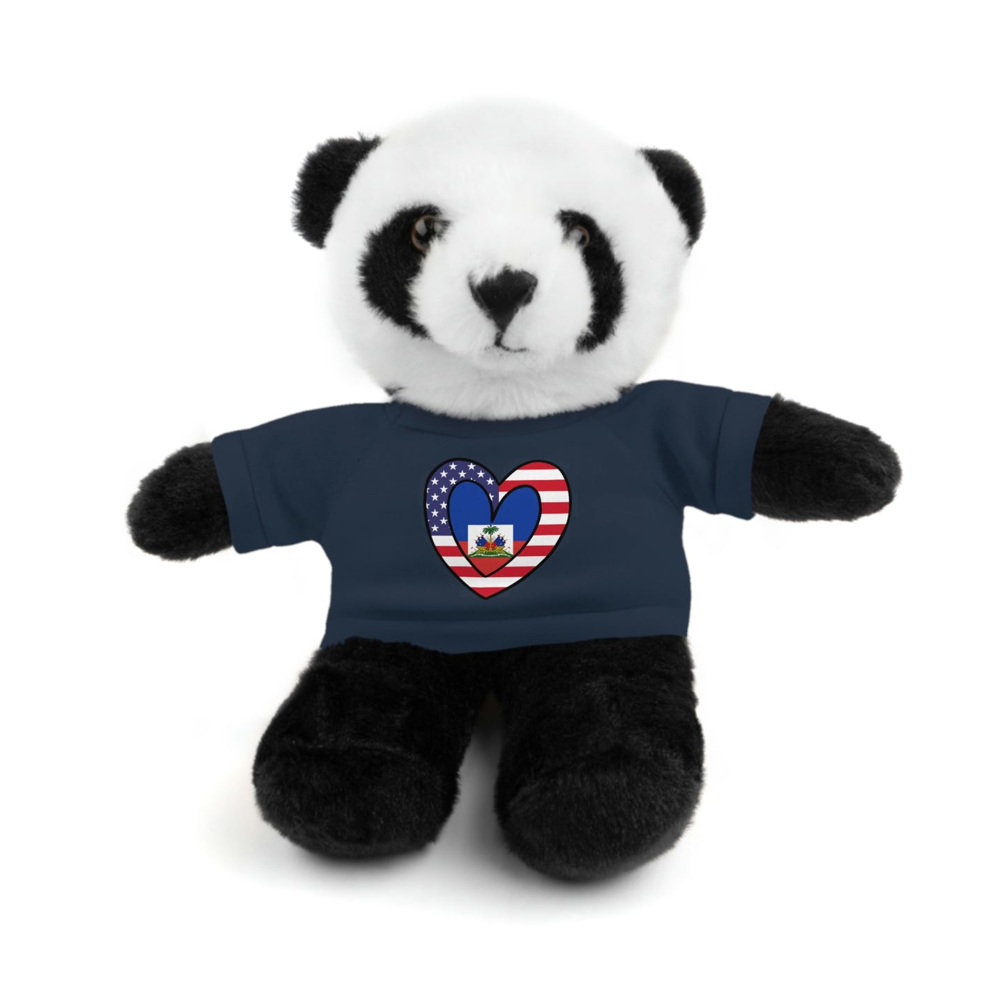 Haitian American Valentines Day Gift Stuffed Animal | Haiti USA Flag Toy