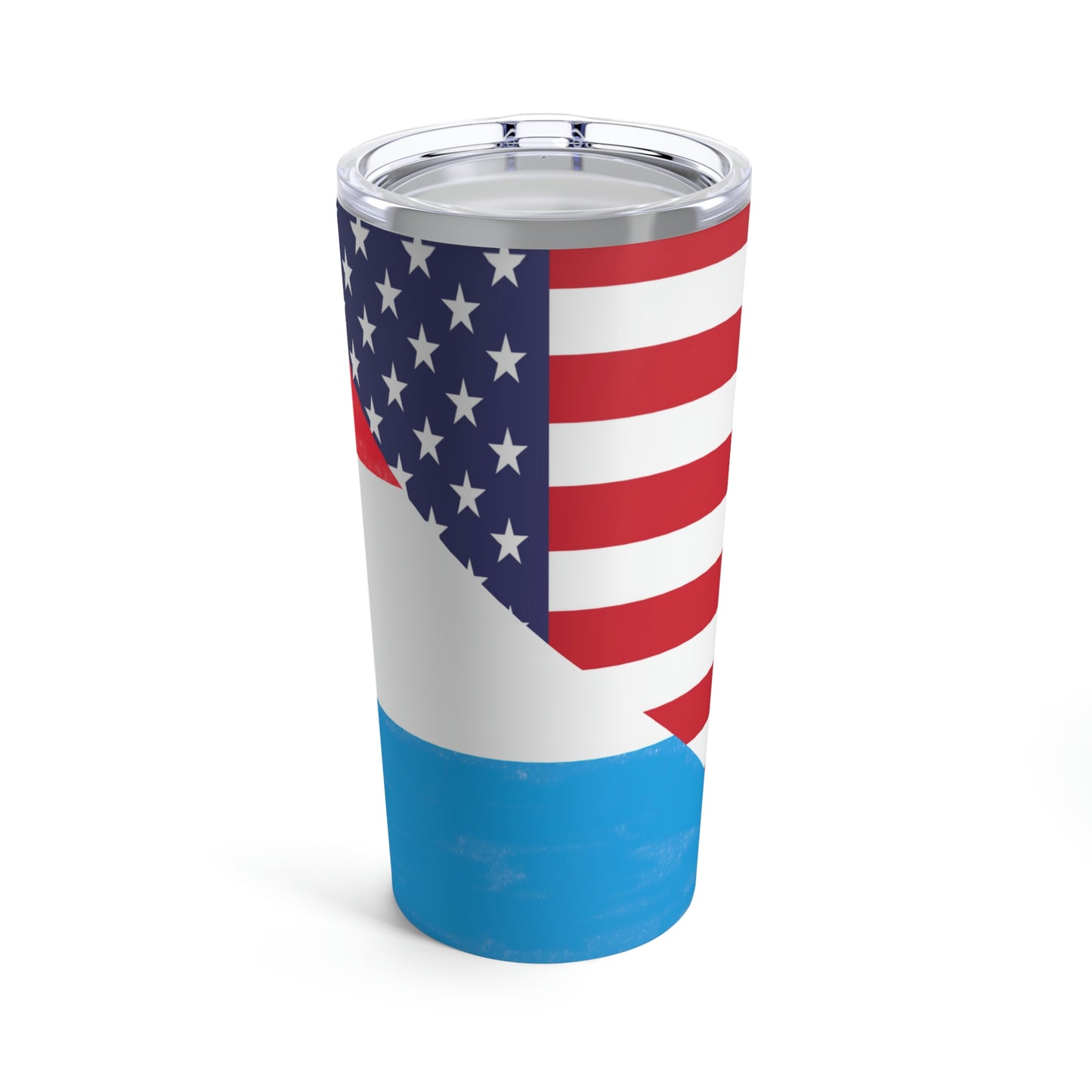 Luxembourg American Flag Luxembourger USA Tumbler 20oz