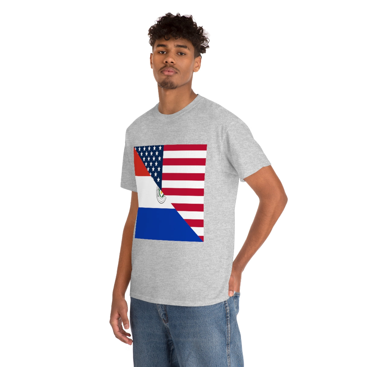 Paraguayan American Flag T-Shirt | Unisex Paraguay USA Tee Shirt