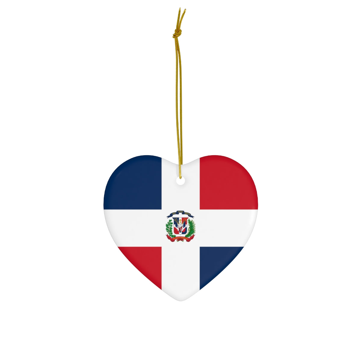 Dominican Republic Flag Ceramic Ornaments | DR Christmas Tree