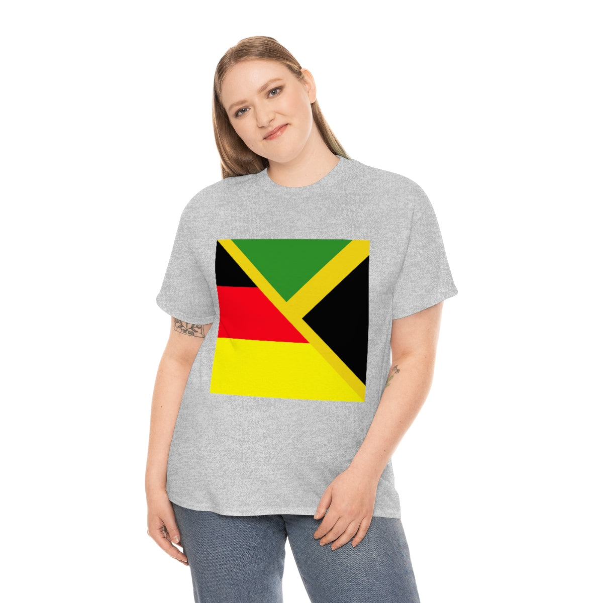 Jamaican German Flag Half Jamaica Germany T-Shirt | Unisex Tee Shirt