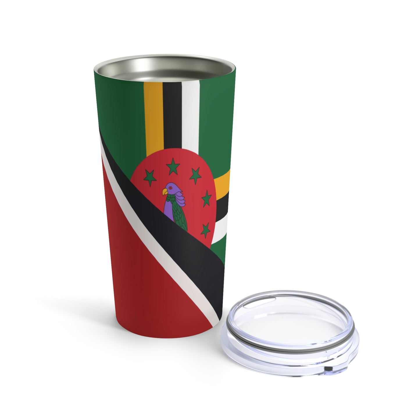 Trinidad Dominica Flag Trini Tobago Tumbler 20oz